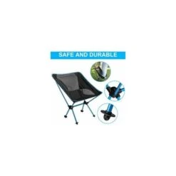 Chaise De Camping Ultra-légère Chaise De Pêche Chaise Pliante Chaise Portable Compacte Avec Sac De Transport Pour Activités De Plein Air, Camping, Barbecue, Pique-nique, Plage, Randonnée