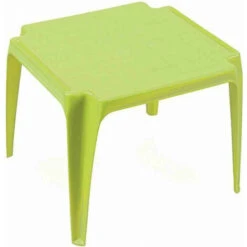Table Enfant En Plastique Empilable - Vert - H 44,5 X L 56 X P 51 Cm - Livraison Gratuite