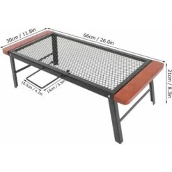 Table Pliante En Filet, Table De Barbecue Multifonction Durable Et Résistante Aux Températures élevées Pour Barbecue De Camping à Domicile -Promos Garde Plante Boutique 100344058 3