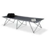 Relaxdays Lit De Camp XXL Couchage Camping Lit à Trois Pieds Aluminium Pliant Charge Maximale 120 Kg HxlxP: 50 X 80 X 215 Cm, Sac De Transport, Gris -Promos Garde Plante Boutique 10367195 1