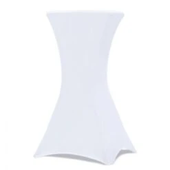 Lot De 2 Tables Hautes Pliantes 105 CM Et 2 Housses Blanches -Promos Garde Plante Boutique 10596125 4