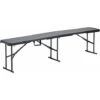 Banc Pliant Noir 3 Places 180cm REKKEM -Promos Garde Plante Boutique 10697368 1