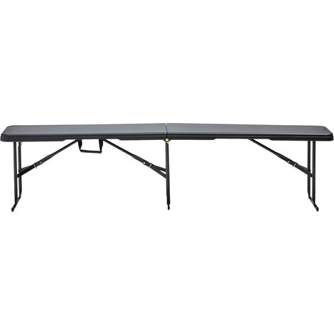 Banc Pliant Noir 3 Places 180cm REKKEM 4 Banc Pliant Noir 3 Places 180cm REKKEM – Image 2