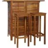 Table Et Chaises De Bar 3 Pcs Bois D'acacia Massif VidaXL -Promos Garde Plante Boutique 11091948 1