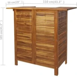 Table Et Chaises De Bar 3 Pcs Bois D'acacia Massif VidaXL -Promos Garde Plante Boutique 11091948 3