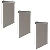 Lot De 3 Stores Enrouleurs L.125 X H. 225 CM Pour Pergola Taupe -Promos Garde Plante Boutique 11156809 1