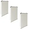 Lot De 3 Stores Enrouleurs L.125 X H. 225 CM Pour Pergola écrue