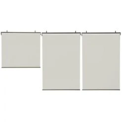 Lot De 3 Stores Enrouleurs L.125 X H. 225 CM Pour Pergola écrue -Promos Garde Plante Boutique 11156815 4