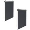 Lot De 2 Stores Enrouleurs L.125 X H. 225 CM Pour Pergola Gris Anthracite