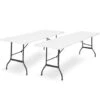 Lot De 2 Tables Pliantes Portables 180 CM Pour Camping Ou Réception -Promos Garde Plante Boutique 11244257 1