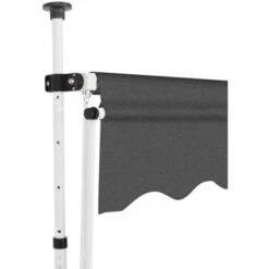 Auvent Manuel Rétractable 150 Cm Anthracite VidaXL -Promos Garde Plante Boutique 11332400 3