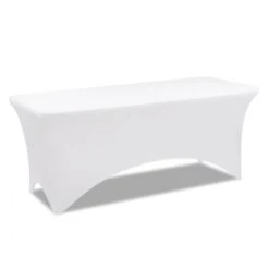 Housse Blanche Pour Table Pliante 180 CM