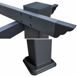 Pergola Autoportante 3 × 4m CASSIS Taupe - Structure Aluminium -Promos Garde Plante Boutique 11773496 3