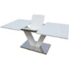 Table Repas Extensible Lora - Dimensions : 140/180 X 90 X 75 Cm - Blanc Laqué -Promos Garde Plante Boutique 1212322 1