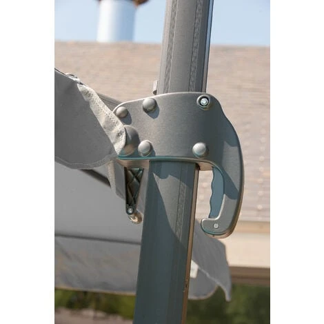 PARASOL ALU EXCENTRE 4X3 GRIS - DCBGARDEN 6 PARASOL ALU EXCENTRE 4X3 GRIS - DCBGARDEN – Image 4