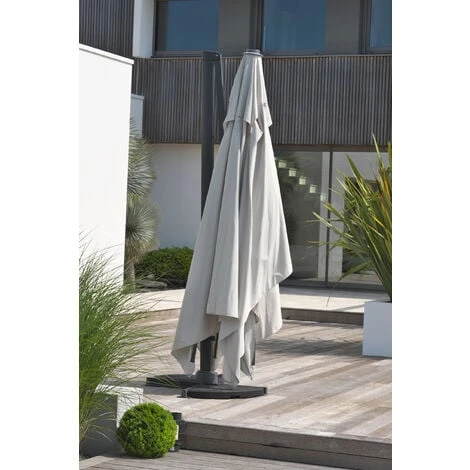 PARASOL ALU EXCENTRE 4X3 GRIS - DCBGARDEN 7 PARASOL ALU EXCENTRE 4X3 GRIS - DCBGARDEN – Image 5