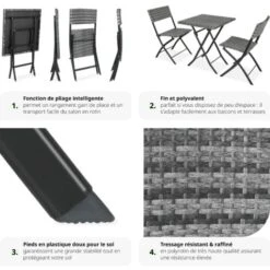 Salon De Jardin TREVI 2 Personnes - Mobilier De Jardin, Meuble De Jardin, Ensemble Table Et Chaises De Jardin 11 Salon De Jardin TREVI 2 Personnes - Mobilier De Jardin, Meuble De Jardin, Ensemble Table Et Chaises De Jardin -Promos Garde Plante Boutique 13418259 5