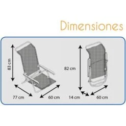 Chaise De Plage Lit Pliable Solenny 4 Positions Dossier Bas Avec Accoudoirs 77x60x83 cm 10 Chaise De Plage Lit Pliable Solenny 4 Positions Dossier Bas Avec Accoudoirs 77x60x83 cm -Promos Garde Plante Boutique 14004944 4