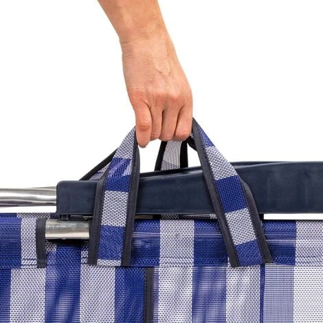 Chaise De Plage Lit Pliable Solenny 4 Positions Dossier Bas Avec Accoudoirs 77x60x83 cm 7 Chaise De Plage Lit Pliable Solenny 4 Positions Dossier Bas Avec Accoudoirs 77x60x83 cm – Image 5