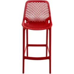 Tabouret De Bar Extérieur Air Rouge -Promos Garde Plante Boutique 14773768 3