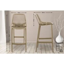 Tabouret De Bar Extérieur Air Boue -Promos Garde Plante Boutique 14773769 2