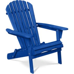 Chaise De Jardin Adirondack - Bois Bleu - Bois De Pruche