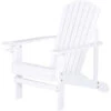 OUTSUNNY Fauteuil De Jardin Adirondack Chaise Longue Inclinable En Bois 97L X 73l X 93H Cm Blanc -Promos Garde Plante Boutique 1526518 1