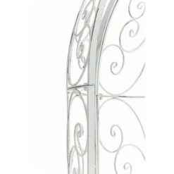 Banc De Jardin Rosie Demi-cercle Avec Arche à Rosiers Antique/blanc -Promos Garde Plante Boutique 15483775 5