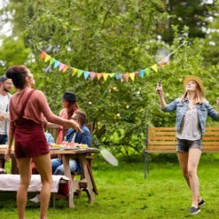 Relaxdays Banc De Jardin, 2 Places, Lattes En Bois, Fonte De Fer, Balcon Et Terrasse, HLP 73,5 X 126 X 52,5 Cm, Nature -Promos Garde Plante Boutique 16775247 5