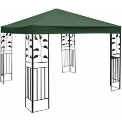 COSTWAY Toile De Rechange Pour Pavillon Toile De Toit Pour Tente Canopée Pour Tonnelles 300 X 300 Cm Encre Verte -Promos Garde Plante Boutique 16894871 5