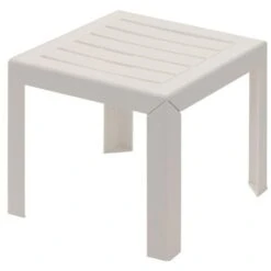 GROSFILLEX - Table Basse Miami - 40 X 40 Cm - Blanc