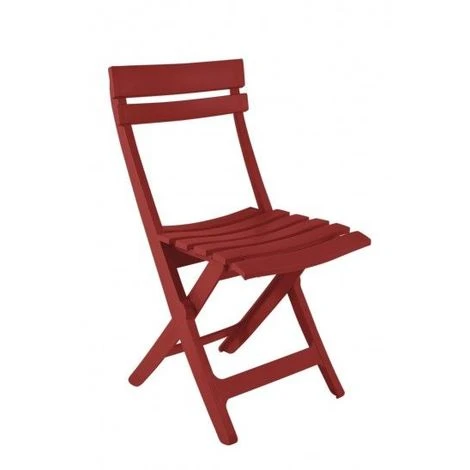 Grosfillex CHAISE MIAMI PLIANTE 42X50X80 Coloris Rouge Bossa Nova 3 Grosfillex CHAISE MIAMI PLIANTE 42X50X80 Coloris Rouge Bossa Nova