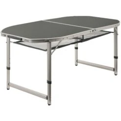 CampFeuer Table De Camping En Aluminium Pour 6 Personnes 150 X 80 Cm Pliable, Rabattable Et Réglable En Hauteur