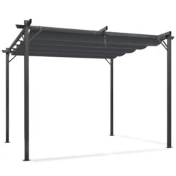 Pergola édition Spéciale Toit Rétractable 3x4 M Et 4 Stores Gris Anthracite 9 Pergola édition Spéciale Toit Rétractable 3x4 M Et 4 Stores Gris Anthracite -Promos Garde Plante Boutique 18148464 3