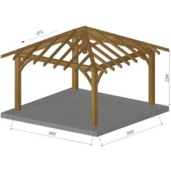Carbet Bois Massif 4x4 - Robuste -Promos Garde Plante Boutique 18376617 4