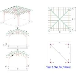 Carbet Bois Massif 4x4 - Robuste -Promos Garde Plante Boutique 18376617 5