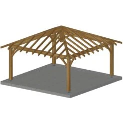 Carbet Bois Massif 5x5 - Grand Format -Promos Garde Plante Boutique 18376619 3