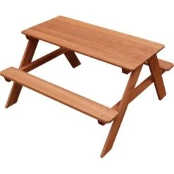Sunny Dave Table Pique Nique En Bois Table Enfant Pour Le Jardin -Promos Garde Plante Boutique 18396619 3