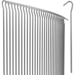 Piquets De Fixation Tente - Lot Au Choix 50/100/150/200 - Acier Ø3,5mm - Sardine Piquet Terre Tente Jardin 50 Pegs (en)