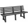 Banc De Jardin Orchidea 3 Places Banc D'extérieur En Plastique Banquette 145x49x74 Cm Jardin Terrasse Parc Anthracite -Promos Garde Plante Boutique 18475253 1