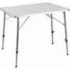 Deuba Table De Camping • 80x54cm • Réglable En Hauteur • Aluminium - Blanc Table De Jardin, Terrasse -Promos Garde Plante Boutique 18476830 1