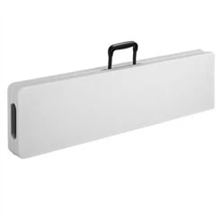 2x Bancs Pliables En Plastique Blanc 180cm Pour Jardin Fêtes Camping Pique-nique Anniversaire -Promos Garde Plante Boutique 18477606 3