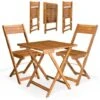 Ensemble Table Et Chaises 3 Pcs Balcon Pliable Salon De Jardin En Bois D''acacia Brun -Promos Garde Plante Boutique 18599272 1
