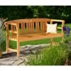 Banc De Jardin ROSE 150cm En Bois D'eucalyptus Certifié FSC® Banc Extérieur Banquette Jardin Balcon Terrasse -Promos Garde Plante Boutique 19048604 1