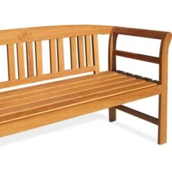 Banc De Jardin ROSE 150cm En Bois D'eucalyptus Certifié FSC® Banc Extérieur Banquette Jardin Balcon Terrasse -Promos Garde Plante Boutique 19048604 5