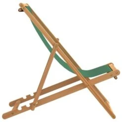 Chaise De Plage Pliable Bois De Teck Solide Vert VidaXL 10 Chaise De Plage Pliable Bois De Teck Solide Vert VidaXL -Promos Garde Plante Boutique 19230360 4