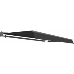 Store Banne Motorisé Télécommandé - 3 X 2.5 M - ORLANDO - Toile Imperméable Gris