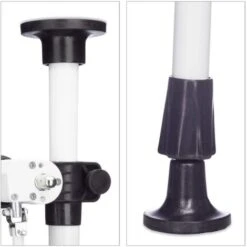 Bc-elec - HHYVA1512-Bluewhite Auvent Rétractable Manuel Store Banne Marquise Pour Patio & Terrasse 150x120cm Blanc Et Bleu -Promos Garde Plante Boutique 20084666 5