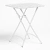 Table De Jardin Pliante Carrée En Acier (60x60 Cm) Janti SKLUM Blanc -Promos Garde Plante Boutique 20329125 1