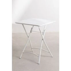 Table De Jardin Pliante Carrée En Acier (60x60 Cm) Janti SKLUM Blanc 9 Table De Jardin Pliante Carrée En Acier (60x60 Cm) Janti SKLUM Blanc -Promos Garde Plante Boutique 20329125 3